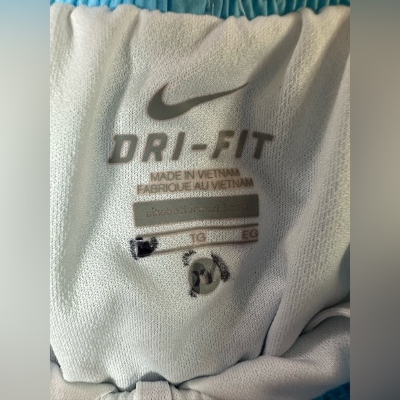 Nike Dri-FIT Tempo Running Shorts Blue Green Trim Women’s Size XL - Picture 6 of 6